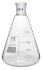 Erlenmeyer flasks, graduated with ground joint