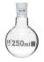 Boiling flasks, round bottom with threaded joint