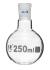 Boiling flasks, flat bottom with threaded joint