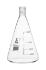 Erlenmeyer flasks, graduated with threaded joint