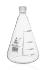 Erlenmeyer flasks, graduated with threaded joint