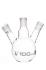 Distillation flasks, 3 necks with threaded joint