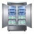 Medical laboratory series freezer with solid door and casters, 49 cu.ft.