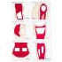 Anatomical templates color, large